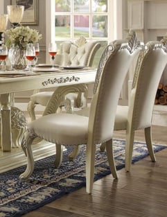 White Homey Design  HD-27-8PC Dining Room interior