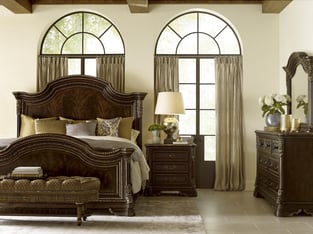 Brown, Cherry Homey Design  HD-80004-EK Bedroom interior