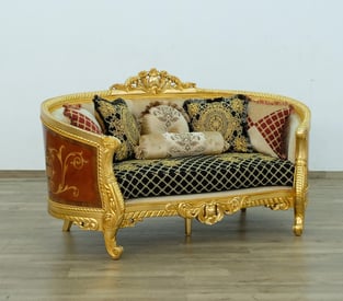 Buy Mahogany, Beige, Gold, Antique, Black, Ebony European Furniture Living Room 