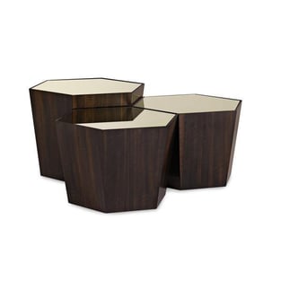 Brown, Gold, Chrome Caracole CON-COCTAB-023 Accent Tables interior