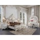 White & Cream Pearl Vanity Dresser Set 3Pcs Traditional Homey Design HD-1807