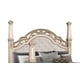 Gold Finish Queen Poster Bed Traditional Cosmos Furniture Valentina
