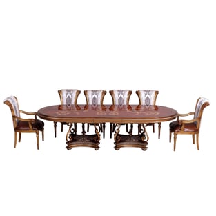 Buy Bronze, Gold, Pearl, Ebony European Furniture Dining Room 