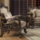 Chair in Brown Fabric Traditional Style Homey Design HD-2658