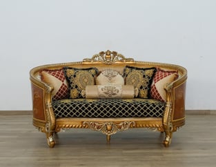 Buy Gold, Antique, Silver, Black European Furniture Living Room 