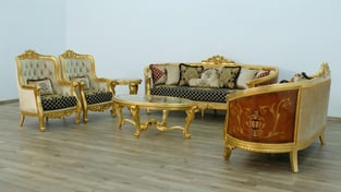 Living Room  Mahogany, Beige, Gold, Antique, Black, Ebony European Furniture image