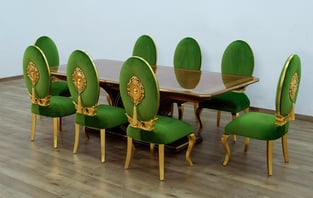 Dining Room  Gold, Emerald, Ebony European Furniture photo