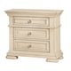 Off-white Finish Wood Queen Bedroom Set 6Pcs w/Chest Transitional Cosmos Furniture Dakota