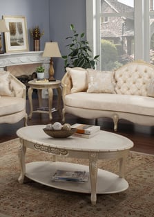 Buy Beige, Ivory, Cream Benneti Accent Tables 