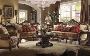 Buy Burgundy, Brown Homey Design  Living Room 