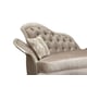 IVORY Pearl Chenille Silver Gold Chaise Lounge Benetti's Perlita Traditional