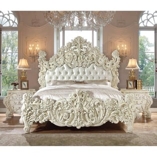 Buy White, Gold Homey Design  Bedroom 