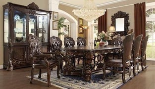 Dining Room  Dark Brown Homey Design  image