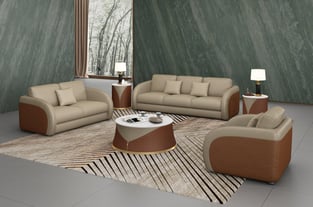 Order Beige, Brown European Furniture EF-90880-S-Set-2 Living Room now