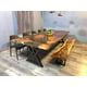 Epoxy River Dining Table European Furniture Bosawas WVT0043-118-T