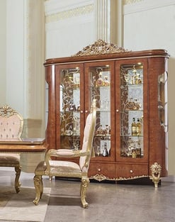 Dining Room  Gold, Walnut Homey Design  image