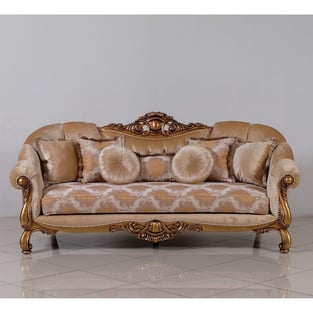 Beige, Bronze, Gold European Furniture 4590-Set-3 Living Room interior