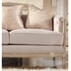 Champagne Finish Luxury Fabric Loveseat  Traditional Homey Design HD-625 