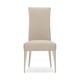 Soft Silver Paint Upholstered Dining Chair Set 2Pcs SOCIALLY ACCEPTABLE by Caracole 