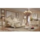 Victorian Champagne CAL King Bedroom Set 6 Pcs Traditional Homey Design HD-8022 
