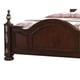 Cherry Finish Wood Queen Panel Bed Traditional Cosmos Furniture Rosanna