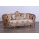 Luxury Sand & Gold Wood Trim SAINT GERMAIN Sofa Set 3 Pcs EUROPEAN FURNITURE Classic