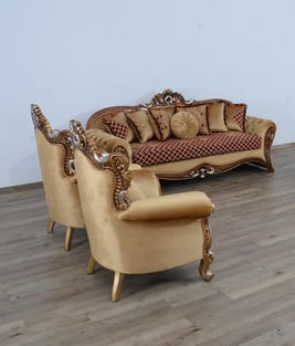 Buy now Gold, Red European Furniture 42036-C