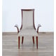 Luxury Dark Mocha & Light Gray GLAMOUR Arm Chair Set 2Pcs EUROPEAN FURNITURE