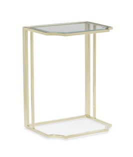 Buy Gold, Clear Caracole Accent Tables 