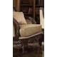 Cherry Finish Pearl Chenille Armchair Traditional Homey Design HD-914