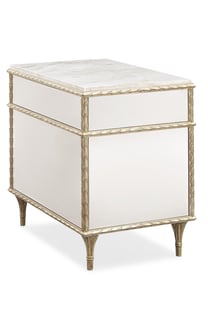 White, Gold Caracole C061-419-413-Set-2 Accent Tables interior