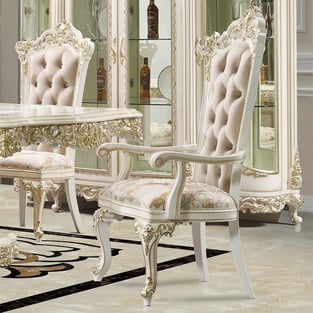 Dining Room  Gold, Antique White Homey Design  image