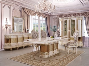 Dining Room  Beige, Gold Homey Design  image