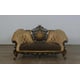 Luxury Black & Gold Damask ROSELLA Sofa Set 3Pcs EUROPEAN FURNITURE Classic