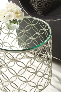 Accent Tables  Metallic, Clear Caracole photo