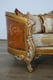 Imperial Luxury Brown & Gold LUXOR II Loveseat EUROPEAN FURNITURE Solid Wood