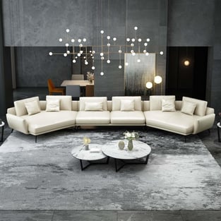 Buy Off-White European Furniture Living Room 