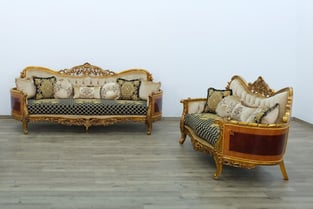 Living Room  Beige, Gold, Antique, Black European Furniture image