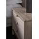 Cremini, Mica Silverleaf BALANCE DRAWER NIGHTSTAND Set 2Pcs by Caracole 