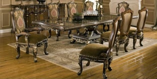 Buy now Gold, Dark Brown, Walnut Benneti Benetti's-Sicily-Dining Table