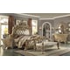 Pickle Frost & Antique Silver King Bed Traditional Homey Design HD-7012 