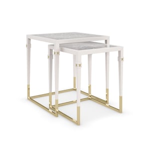 Accent Tables  Gold, Pearl White Caracole image