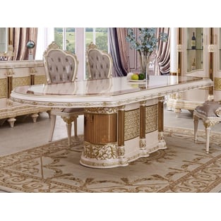 Dining Room  Beige, Gold Homey Design  photo