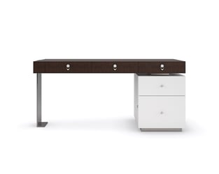 Accent Tables  White, Brown Caracole photo