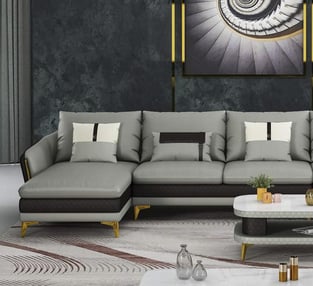 Buy Gray, Chocolate European Furniture Living Room 