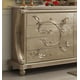 Homey Design HD-13005 Traditional Luxury Pearl White Finish Hand Carved Wood Queen Size Bedroom Set 5Pcs