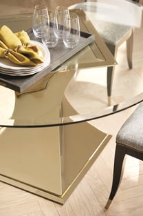 Buy Gold, Clear Caracole Dining Room 