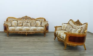 Living Room  Beige, Gold, Antique European Furniture image