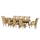 Luxury Bronze & Damask Gold MAGGIOLINI Dining Table Set 11Pcs EUROPEAN FURNITURE 