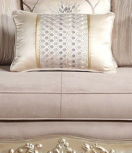 Champagne Cosmos Furniture Elanor-Sofa Living Room interior